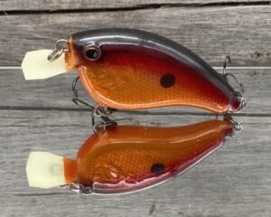 The Lure Forge - 2.5 Flatside - Balsa Crankbait - Hot Lava Color