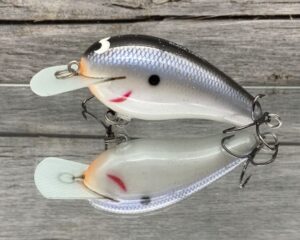 Black Label Balsa - Wobbler - Custom Balsa Crankbait - Electric Shad Color