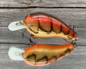 Black Label Balsa - Wobbler - Custom Balsa Crankbait - Aztec Craw Color