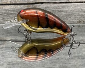 Black Label Balsa - Prowler - Custom Balsa Squarebill Crankbait - Road Kill Craw Color