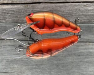 Black Label Balsa - K II - Custom Balsa Crankbait - Lava Craw Color