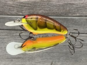 Black Label Balsa - Little Cliffie - Custom Balsa Crankbait - Rotten Craw Color