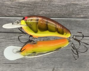 Black Label Balsa - Little Cliffie - Custom Balsa Crankbait - Rotten Craw Color