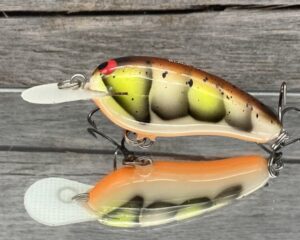 Black Label Balsa - Little Cliffie - Custom Balsa Crankbait - Toxic Craw Color