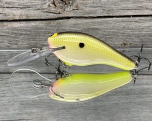 Black Label Balsa - K II - Custom Balsa Crankbait - Bone Shad Color
