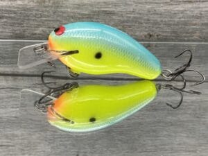 Black Label Balsa - Prowler - Custom Balsa Squarebill Crankbait - Candy Dolphin Color