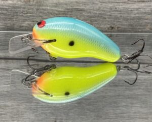Black Label Balsa - Prowler - Custom Balsa Squarebill Crankbait - Candy Dolphin Color