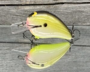 Black Label Balsa - Wreck Jr. - Custom Balsa Squarebill Crankbait - Bone Shad Color