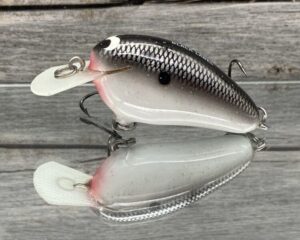 Black Label Balsa - Peanut - Balsa Crankbait - Tuxedo Color - Zoom WEC Mutt