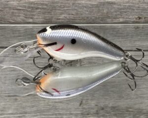 Black Label Balsa - K II - Custom Balsa Crankbait - Electric Shad Color