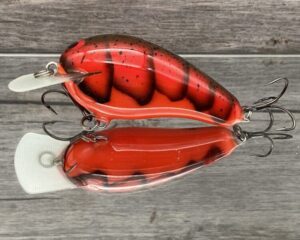 Black Label Balsa - Wobbler - Custom Balsa Crankbait - Delta Craw Color