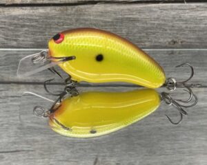 Black Label Balsa - Prowler - Custom Balsa Squarebill Crankbait - Chartreuse Classic Color