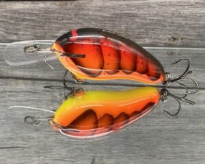 Black Label Balsa - Prowler MR - Custom Balsa Crankbait - 3 Alarm Craw Color