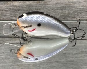 Black Label Balsa - Prowler - Custom Balsa Squarebill Crankbait - Electric Shad Color
