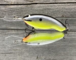Black Label Balsa - Tapout Jr - Custom Balsa Crankbait - Chartreuse Magic Color