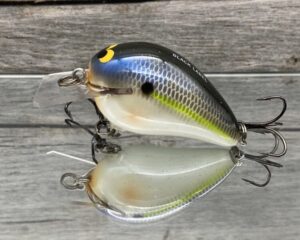Black Label Balsa - Wreck Jr. - Custom Balsa Squarebill Crankbait - Magic Shad Color