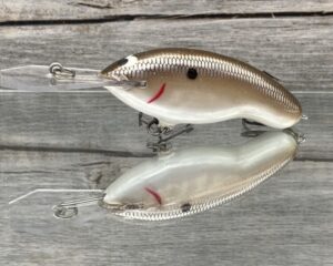 Black Label Balsa - Tapout Jr - Custom Balsa Crankbait - Green Pumpkin Shad Color