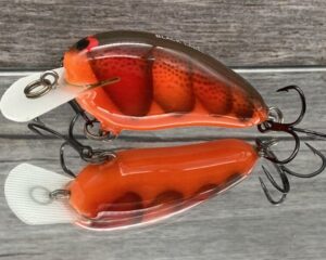 Black Label Balsa - Peanut - Balsa Crankbait - Crush Craw Color - Zoom WEC Mutt