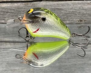 Black Label Balsa - Wreck Jr. - Signature Series Crankbait - Foiled Piebald Plemmons Color