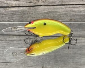 Black Label Balsa - Tapout Jr - Custom Balsa Crankbait - Chartreuse Classic Color