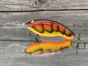 Black Label Balsa - Tapout Jr - Custom Balsa Crankbait - Spring Craw Color