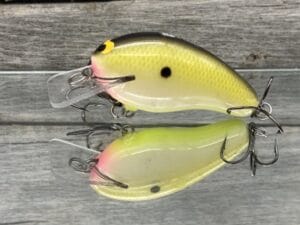 Black Label Balsa - Prowler - Custom Balsa Squarebill Crankbait - Bone Shad Color