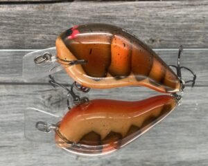 Black Label Balsa - Head Hunter - Custom Balsa Squarebill Crankbait - Fall Craw Color - Zoom WEC E-2