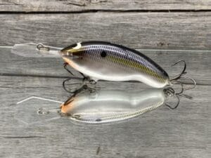 Black Label Balsa - Tapout Jr - Custom Balsa Crankbait - Threadfin Shad Pearl Color