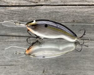 Black Label Balsa - Tapout Jr - Custom Balsa Crankbait - Threadfin Shad Pearl Color