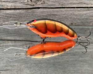 Black Label Balsa - Tapout Jr - Custom Balsa Crankbait - Lava Craw Color