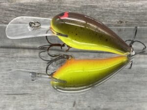 Black Label Balsa - Rock Hound - Custom Balsa Crankbait - Chartreuse Root Beer Color