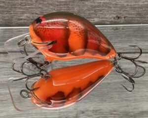 Black Label Balsa - Ricochet Jr. - Custom Balsa Crankbait - Crush Craw Color