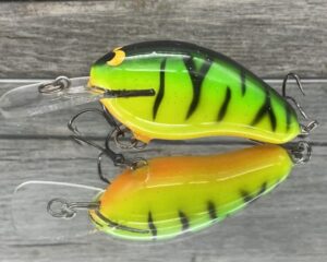 Black Label Balsa - Prowler MR - Custom Balsa Crankbait - Fire Tiger Color