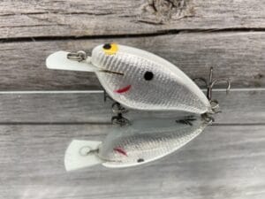 Black Label Balsa - Bacon-Signature Series - Balsa Crankbait - White Knight Color