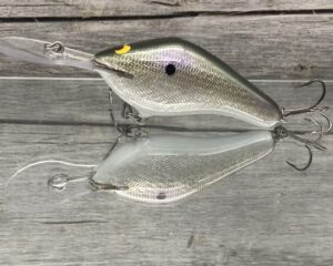 Black Label Balsa - 300 Proof - Custom Balsa Crankbait - Gizzard Shad Foil Color