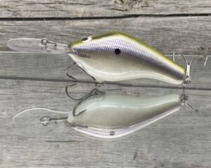 Black Label Balsa - 300 Proof - Custom Balsa Crankbait - Shell Bed Shad Color