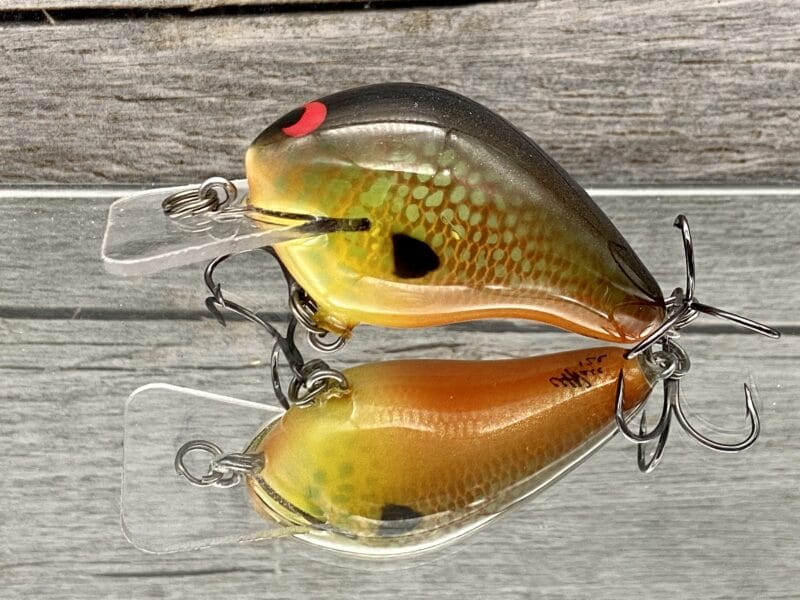 Black Label Balsa - Wreck Signature Series Crankbait - Pumpkin Seed Color - Zoom  WEC E-1 - Wood Bait Country