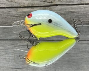Black Label Balsa - Head Hunter - Custom Balsa Squarebill Crankbait - Candy Dolphin - Zoom WEC E-2