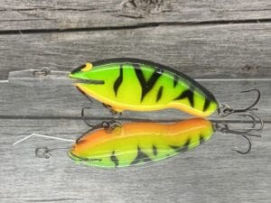 Black Label Balsa - Tapout Jr - Custom Balsa Crankbait - Fire Tiger Color