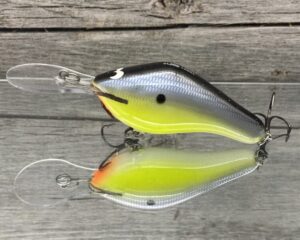 Black Label Balsa - 300 Proof - Custom Balsa Crankbait - Chartreuse Magic Color