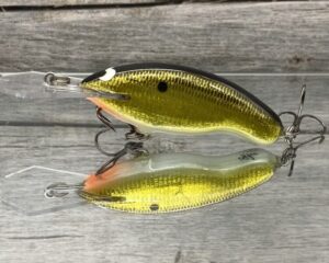 Black Label Balsa - Tapout Jr - Signature Series Custom Balsa Crankbait - Gold Foil Black Back Color