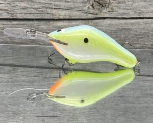 Black Label Balsa - 300 Proof - Custom Balsa Crankbait - Citrus Candy Color