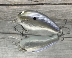 Black Label Balsa - Prowler - Signature Series Custom Balsa Squarebill Crankbait - Foiled American Shad Color