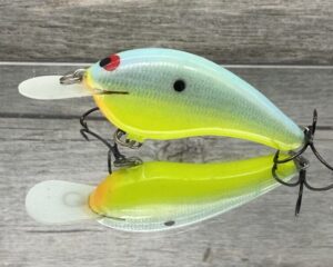 Black Label Balsa - Slim Series - Custom Balsa Crankbait - Candy Dolphin Color