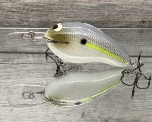 Black Label Balsa - Prowler MR - Custom Balsa Crankbait - Chartreuse Shad Color