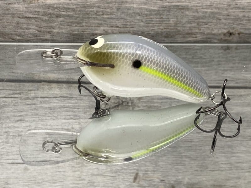 Black Label Balsa - Prowler MR - Custom Balsa Crankbait - Chartreuse Shad  Color - Wood Bait Country