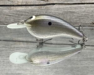 Black Label Balsa - Slim Signature Series Balsa Crankbait - Foiled American Shad Color