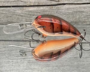 Black Label Balsa - Rock Hound - Custom Balsa Crankbait - Rust Craw Color