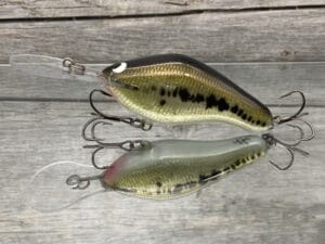Black Label Balsa - 300 Proof Signature Series - Custom Balsa Crankbait - Foiled Baby Bass Color