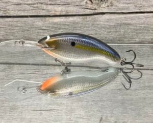Black Label Balsa - Tapout Jr - Signature Series Custom Balsa Crankbait - Foiled Threadfin Shad Color